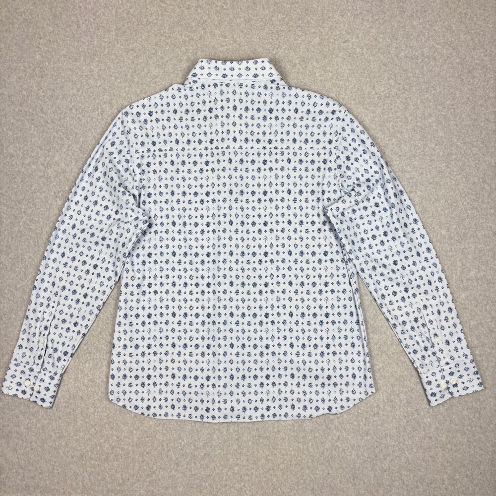 Robert Graham Shirt Mens L Classic Fit Blue White Geometric Medallion Stretch - Picture 10 of 10